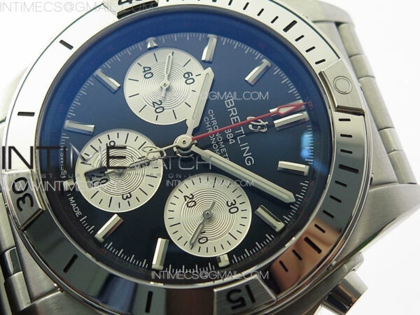 Chronomat B01 42mm SS TF 1:1 Best Edition Black Dial White Subdial on SS Bracelet A7750 – Bild 4