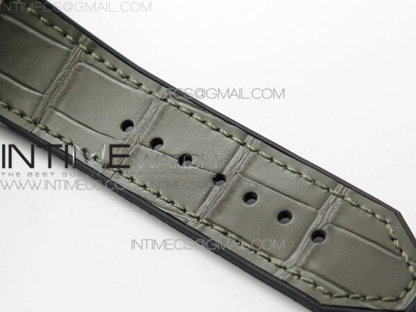 Classic Fusion 42mm RG Paved Diamonds Case/Bezel B50F Gray Dial On Gray Gummy Strap A2892 – Bild 16