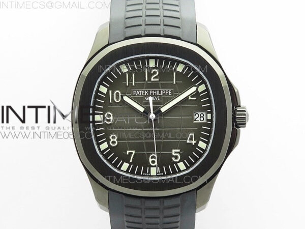 Aquanaut Jumbo 5167A DLC ZF 1:1 Best Edition Black Dial on Black Rubber Strap 324CS(Free Box)