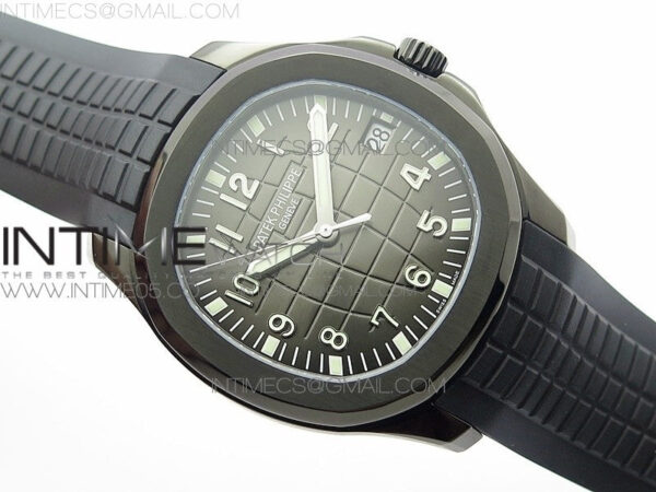 Aquanaut Jumbo 5167A DLC ZF 1:1 Best Edition Black Dial on Black Rubber Strap 324CS(Free Box) – Bild 2