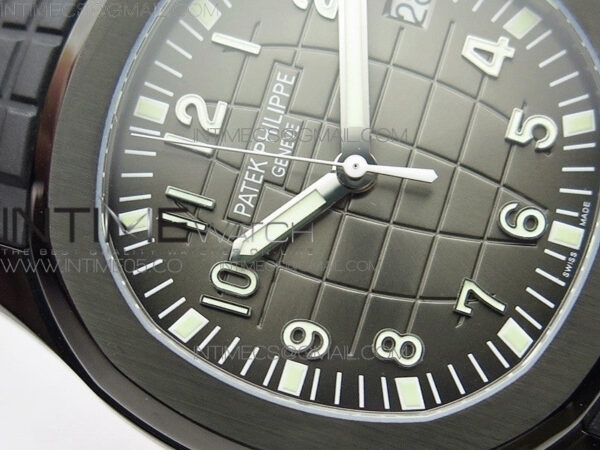 Aquanaut Jumbo 5167A DLC ZF 1:1 Best Edition Black Dial on Black Rubber Strap 324CS(Free Box) – Bild 7