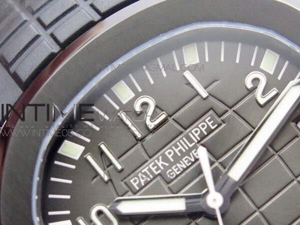 Aquanaut Jumbo 5167A DLC ZF 1:1 Best Edition Black Dial on Black Rubber Strap 324CS(Free Box) – Bild 9