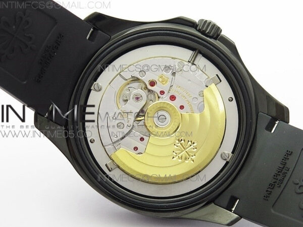 Aquanaut Jumbo 5167A DLC ZF 1:1 Best Edition Black Dial on Black Rubber Strap 324CS(Free Box) – Bild 22