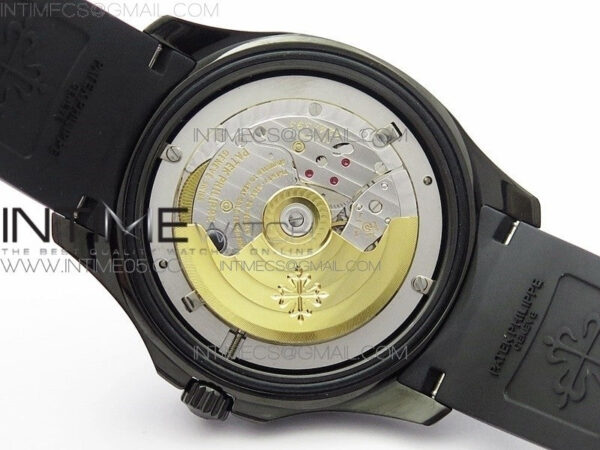 Aquanaut Jumbo 5167A DLC ZF 1:1 Best Edition Black Dial on Black Rubber Strap 324CS(Free Box) – Bild 23