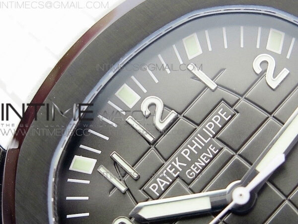 Aquanaut Jumbo 5167A DLC ZF 1:1 Best Edition Black Dial on White Rubber Strap 324CS(Free Box) – Bild 9