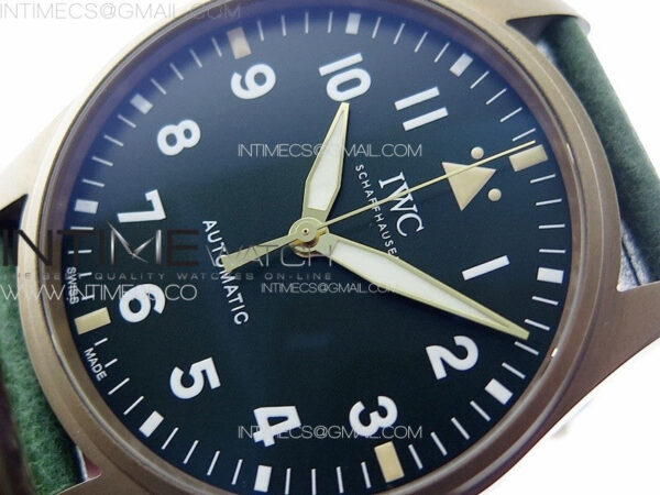 Big Pilot IW329702 Bronzo B12 Best Edition Green Dial on Brown Leather Strap A2824 – Bild 3