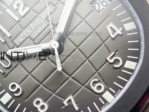 Aquanaut Jumbo 5167A DLC ZF 1:1 Best Edition Black Dial on Brown Rubber Strap 324CS(Free Box) – Bild 5
