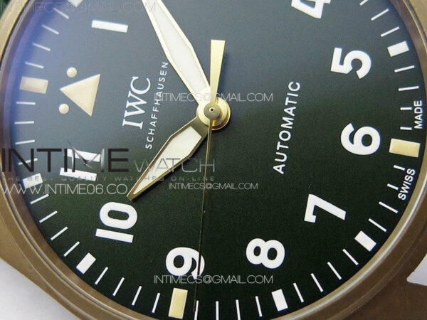 Big Pilot IW329702 Bronzo B12 Best Edition Green Dial on Brown Leather Strap A2824 – Bild 5