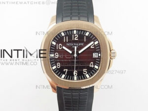 Aquanaut Jumbo BP Best Edition RG Brown Dial on Black Rubber Strap Miyota 9015 PP324CS