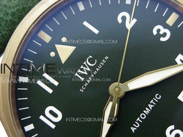 Big Pilot IW329702 Bronzo B12 Best Edition Green Dial on Brown Leather Strap A2824 – Bild 6