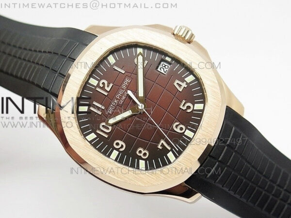 Aquanaut Jumbo BP Best Edition RG Brown Dial on Black Rubber Strap Miyota 9015 PP324CS – Bild 7