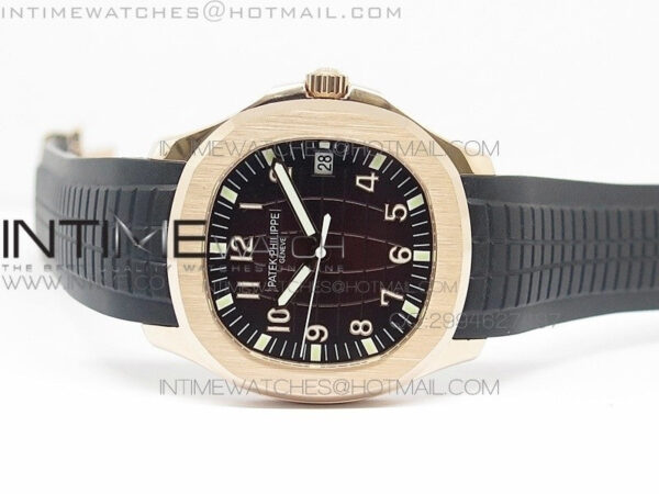 Aquanaut Jumbo BP Best Edition RG Brown Dial on Black Rubber Strap Miyota 9015 PP324CS – Bild 8