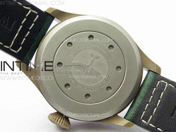Big Pilot IW329702 Bronzo B12 Best Edition Green Dial on Brown Leather Strap A2824 – Bild 15