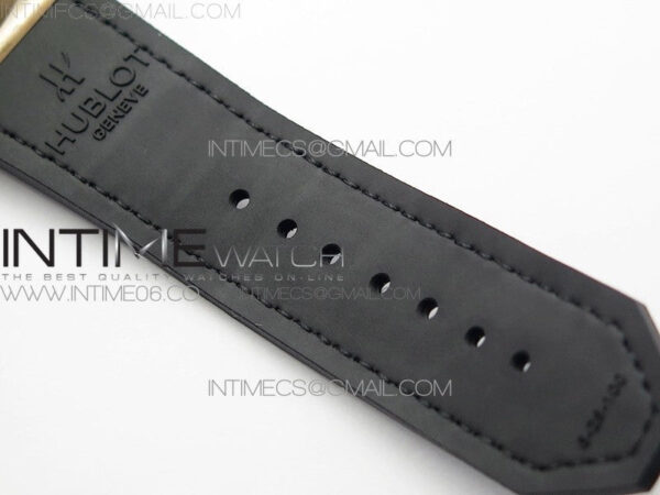 Classic Fusion 42mm RG Paved Diamonds Bezel B50F Black Dial On Black Gummy Strap A2892 – Bild 17