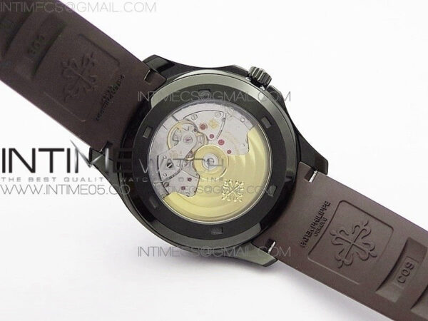 Aquanaut Jumbo 5167A DLC ZF 1:1 Best Edition Black Dial on Brown Rubber Strap 324CS(Free Box) – Bild 17