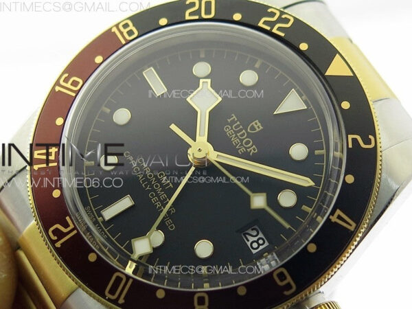 Black Bay GMT S&G Black/Brown Bezel ZF 1:1 Best Edition on SS/YG Bracelet A2836 – Bild 4
