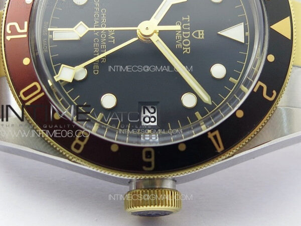 Black Bay GMT S&G Black/Brown Bezel ZF 1:1 Best Edition on SS/YG Bracelet A2836 – Bild 5