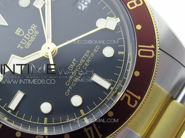 Black Bay GMT S&G Black/Brown Bezel ZF 1:1 Best Edition on SS/YG Bracelet A2836 – Bild 6