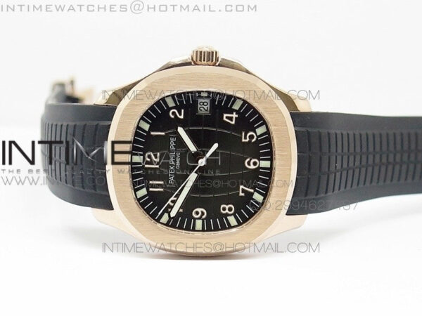 Aquanaut Jumbo BP Best Edition RG Black Dial on Black Rubber Strap Miyota 9015 PP324CS – Bild 7