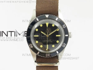 Vintage Oyster Submariner No Date SS On Nylon Strap