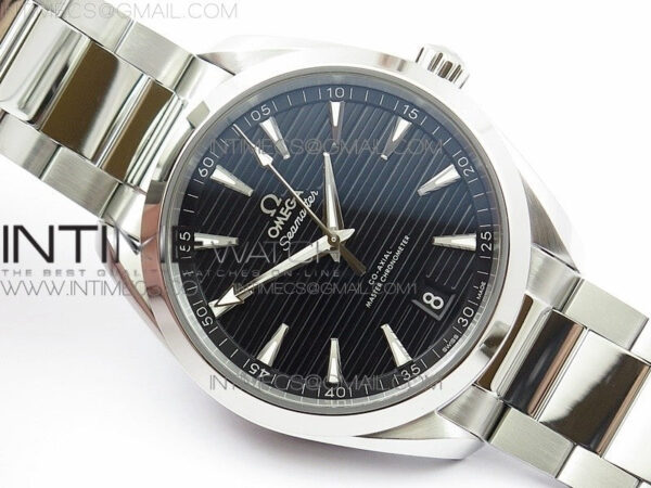 Aqua Terra 150M Master Chronometers VSF 1:1 Best Edition black dial silver second hand on SS Bracelet A8900 Super Clone – Bild 2