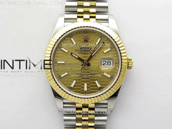 DateJust 41 126333 904L SS/YG VSF 1:1 Best Edition Gold Fluted Dial on Jubilee Bracelet VS3235 – Bild 2