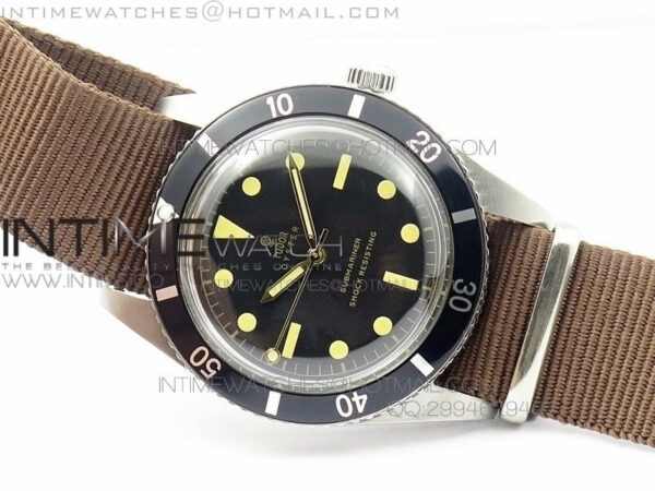 Vintage Oyster Submariner No Date SS On Nylon Strap – Bild 2