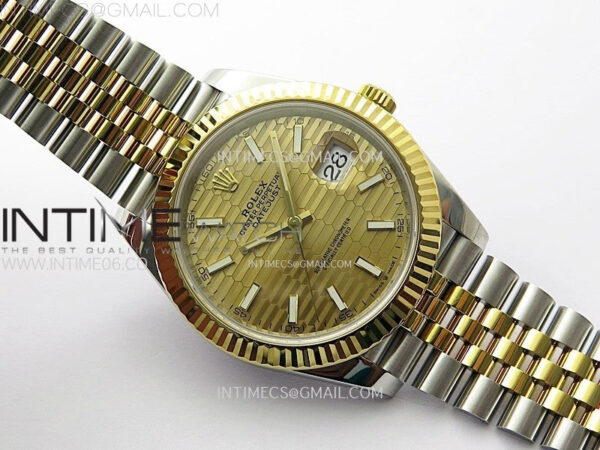 DateJust 41 126333 904L SS/YG VSF 1:1 Best Edition Gold Fluted Dial on Jubilee Bracelet VS3235 – Bild 3