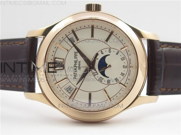 Annual Calendar Complications 5205R GRF RG Silver dial on Brown leather strap – Bild 3