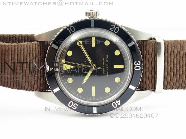 Vintage Oyster Submariner No Date SS On Nylon Strap – Bild 3