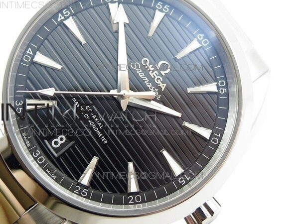 Aqua Terra 150M Master Chronometers VSF 1:1 Best Edition black dial silver second hand on SS Bracelet A8900 Super Clone – Bild 6