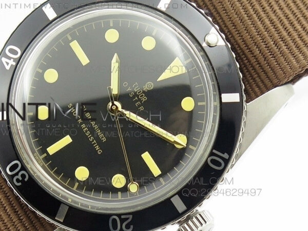Vintage Oyster Submariner No Date SS On Nylon Strap – Bild 4