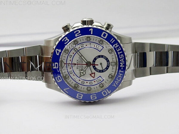 YachtMaster II 116680 Blue Ceramic Bezel SS KF 1:1 Best Edition White Dial on Bracelet A7750 – Bild 4