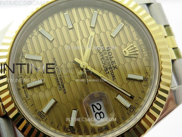 DateJust 41 126333 904L SS/YG VSF 1:1 Best Edition Gold Fluted Dial on Jubilee Bracelet VS3235 – Bild 4