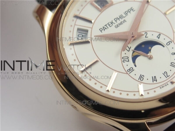 Annual Calendar Complications 5205R GRF RG Silver dial on Brown leather strap – Bild 7