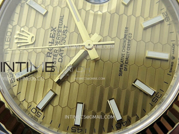 DateJust 41 126333 904L SS/YG VSF 1:1 Best Edition Gold Fluted Dial on Jubilee Bracelet VS3235 – Bild 8