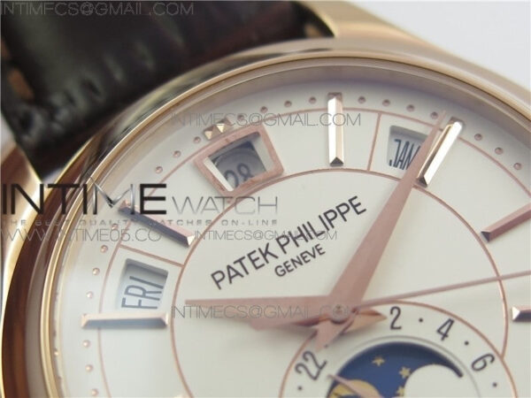 Annual Calendar Complications 5205R GRF RG Silver dial on Brown leather strap – Bild 8