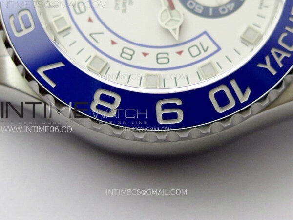 YachtMaster II 116680 Blue Ceramic Bezel SS KF 1:1 Best Edition White Dial on Bracelet A7750 – Bild 8