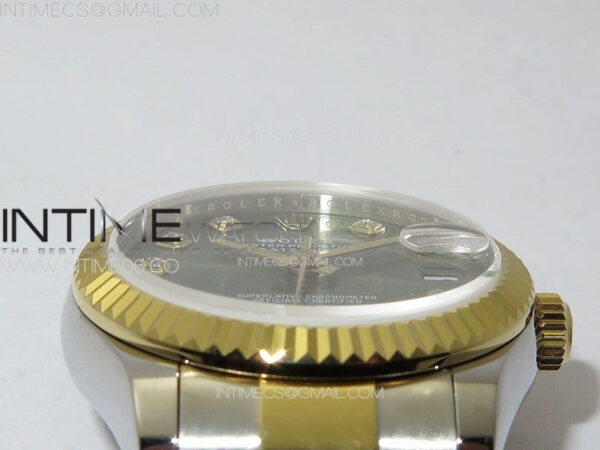 DateJust 31mm 72610 SS/YG APSF Best Edition Green Dial Crystals Markers on Oyster Bracelet A2824 – Bild 9