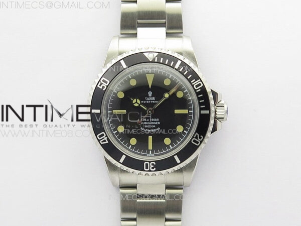 Vintage Submariner 5513 No Date SS B12 Best Edition Black Dial on SS Bracelet A2836 (Style4)