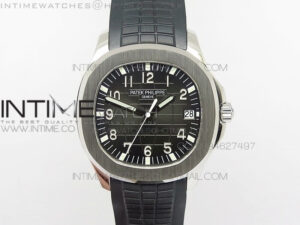 Aquanaut Jumbo BP Best Edition SS Black Dial on Black Rubber Strap Miyota 9015 PP324CS