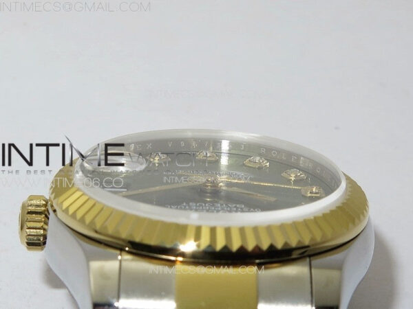 DateJust 31mm 72610 SS/YG APSF Best Edition Green Dial Crystals Markers on Oyster Bracelet A2824 – Bild 10