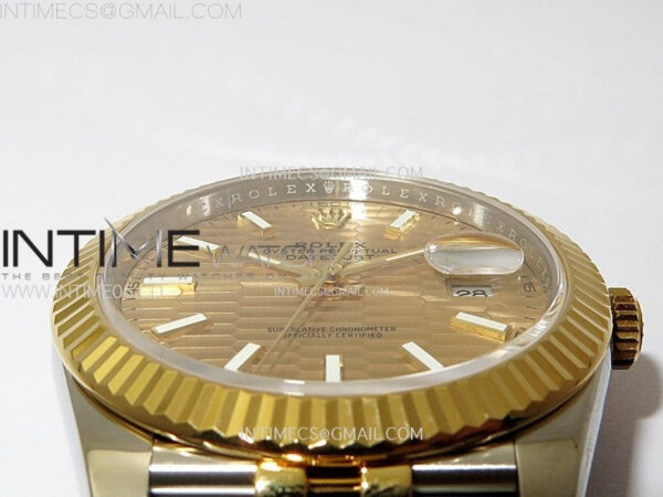 DateJust 41 126333 904L SS/YG VSF 1:1 Best Edition Gold Fluted Dial on Jubilee Bracelet VS3235 – Bild 10