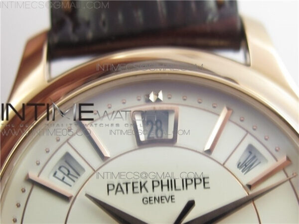 Annual Calendar Complications 5205R GRF RG Silver dial on Brown leather strap – Bild 11