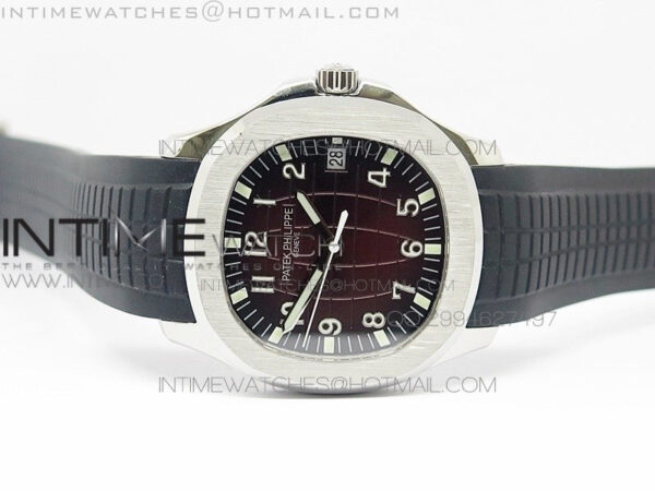 Aquanaut Jumbo BP Best Edition SS Brown Dial on Black Rubber Strap Miyota 9015 PP324CS – Bild 7