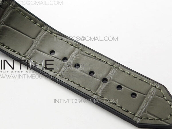 Classic Fusion 42mm SS Paved Diamonds Case/Bezel B50F Gray Dial On Gray Gummy Strap A2892 – Bild 16
