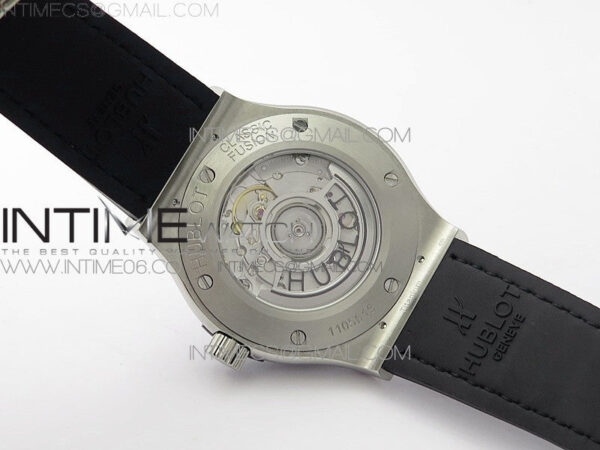 Classic Fusion 42mm SS Paved Diamonds Case/Bezel B50F Gray Dial On Gray Gummy Strap A2892 – Bild 18