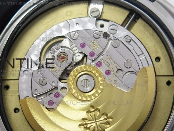 Calatrava 5227 BP Version YG White Dial on Leather Strap Japanese MIYOTA 9015 – Bild 3