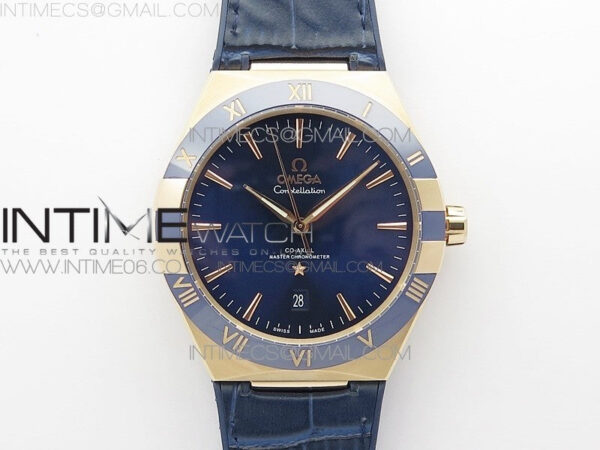 Constellation 131.33.41.21.03.001 RG TW Best Edition Blue Dial On Blue Gummy Strap A8500