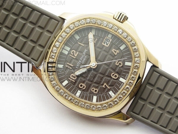 Aquanaut 5067A RG PPF 1:1 Best Edition Brown Textured Dial on Brown Rubber Strap AE23 (Free a box) – Bild 2